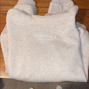 Fear of God Essentials Gray Hoodie